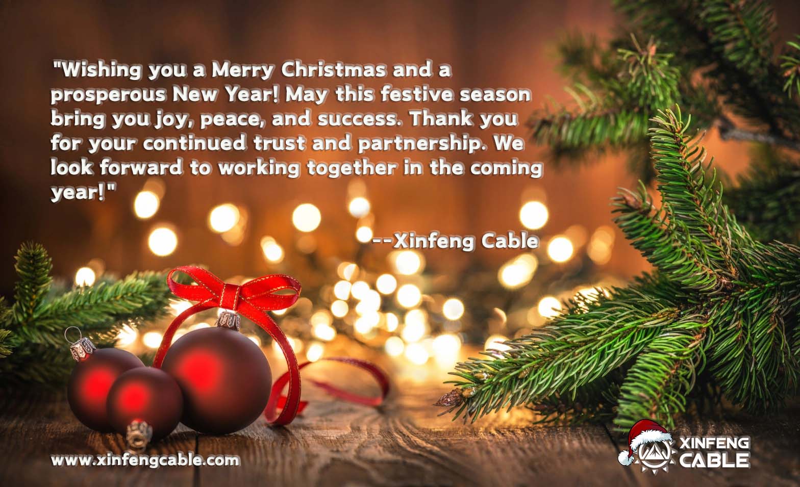 Xinfeng Cable Wish You Merry Christmas